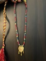 Vintage Heart Shaped Beaded Necklace