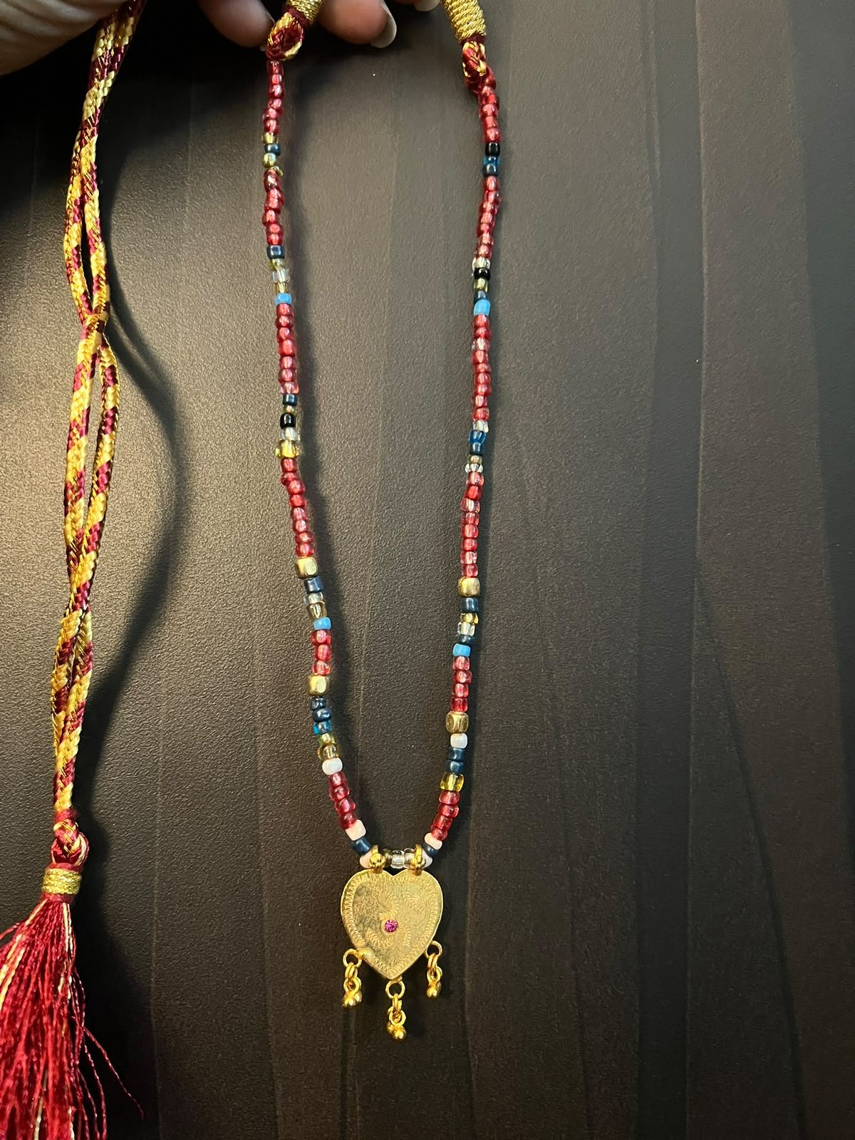 WhatsApp Image 2026-09-23 at 12.25.31 PM Vintage Heart Shaped Beaded Necklace - Image 1