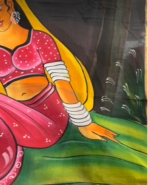 Jaipur Themed handpainted Saree