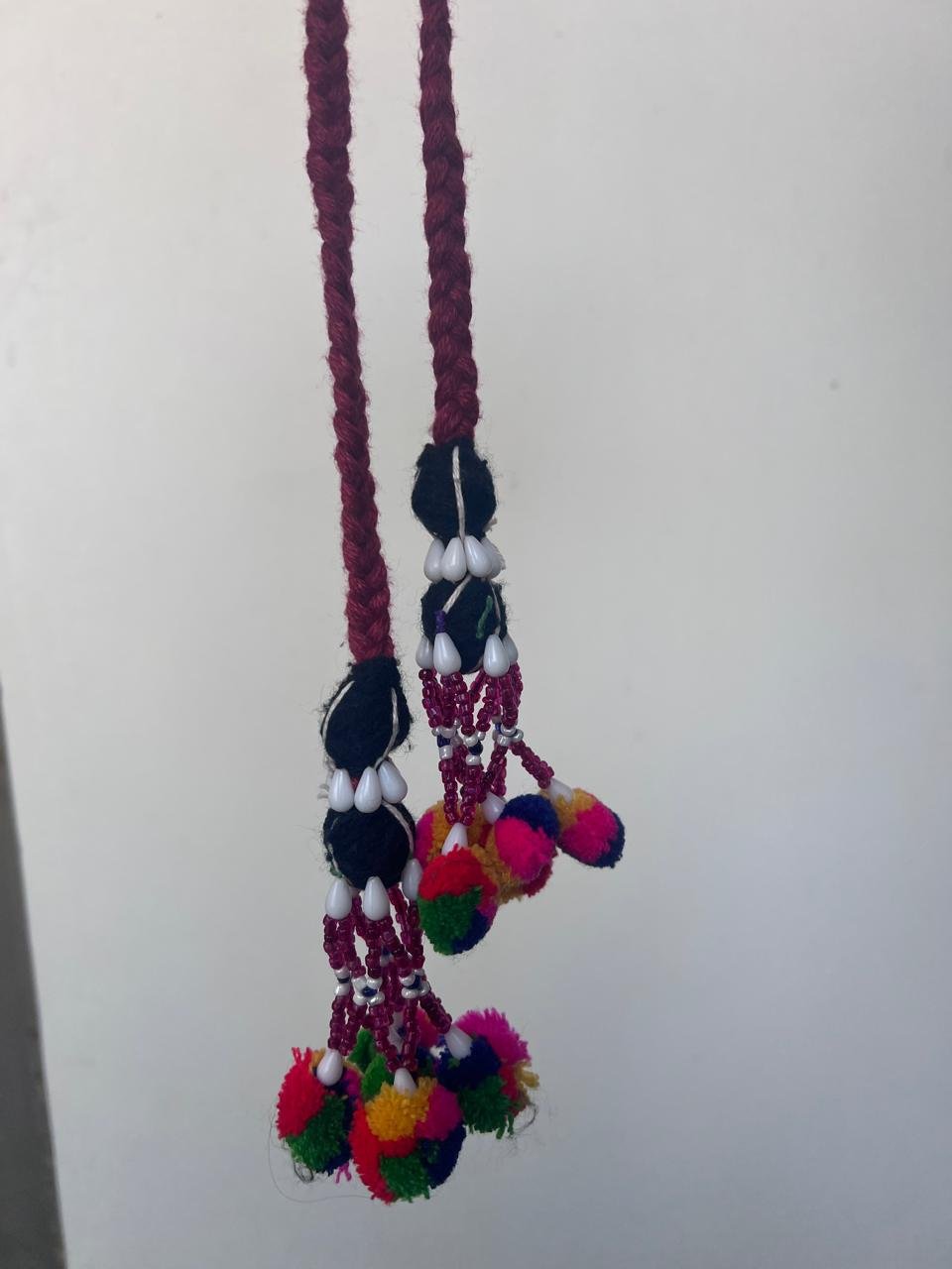 WhatsApp Image 2026-10-08 at 2.27.05 PM (2) Beaded Hair Parandi - Rust Red Colour - Image 1